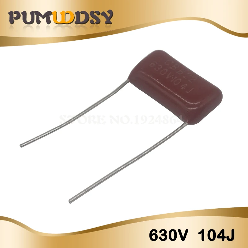 

10PCS 630V104J Pitch 15mm 0.1UF 100nf 630V 104 CBB Polypropylene film capacitor