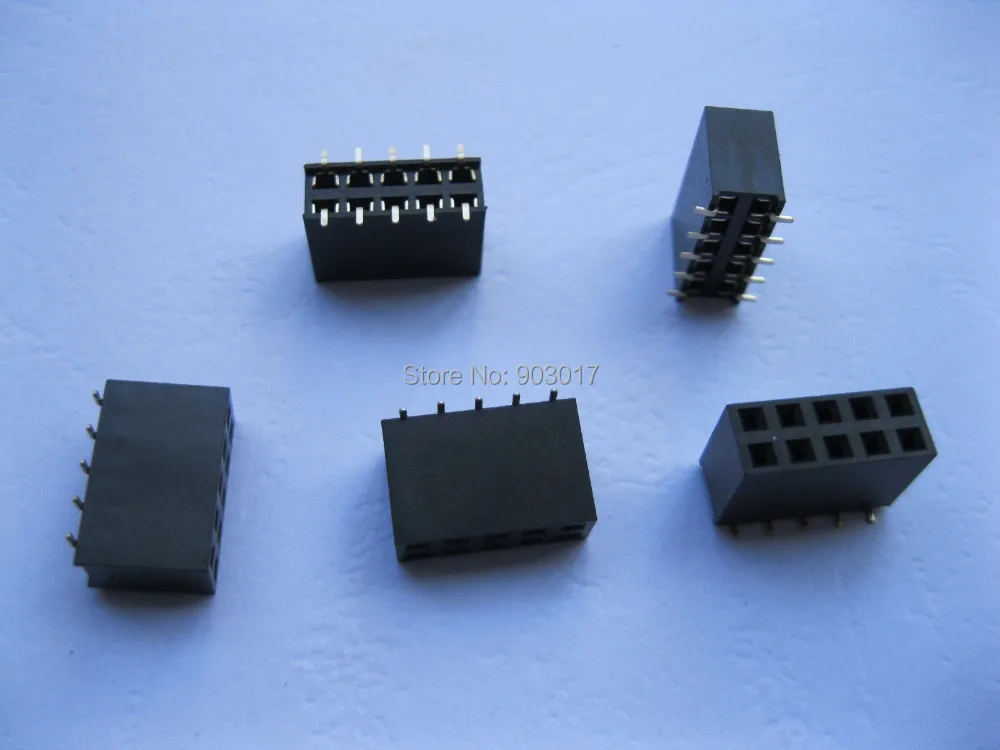 30 шт. SMD SMT шаг 2 54 мм 2x5 10 контактов хрупкий штыревой разъем двухрядная полоса с