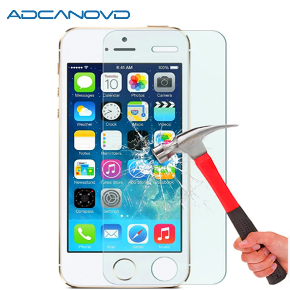Ультратонкая Защитная пленка для экрана 9H премиум класса iPhone 8 7 6 6S Plus 5 5S se из