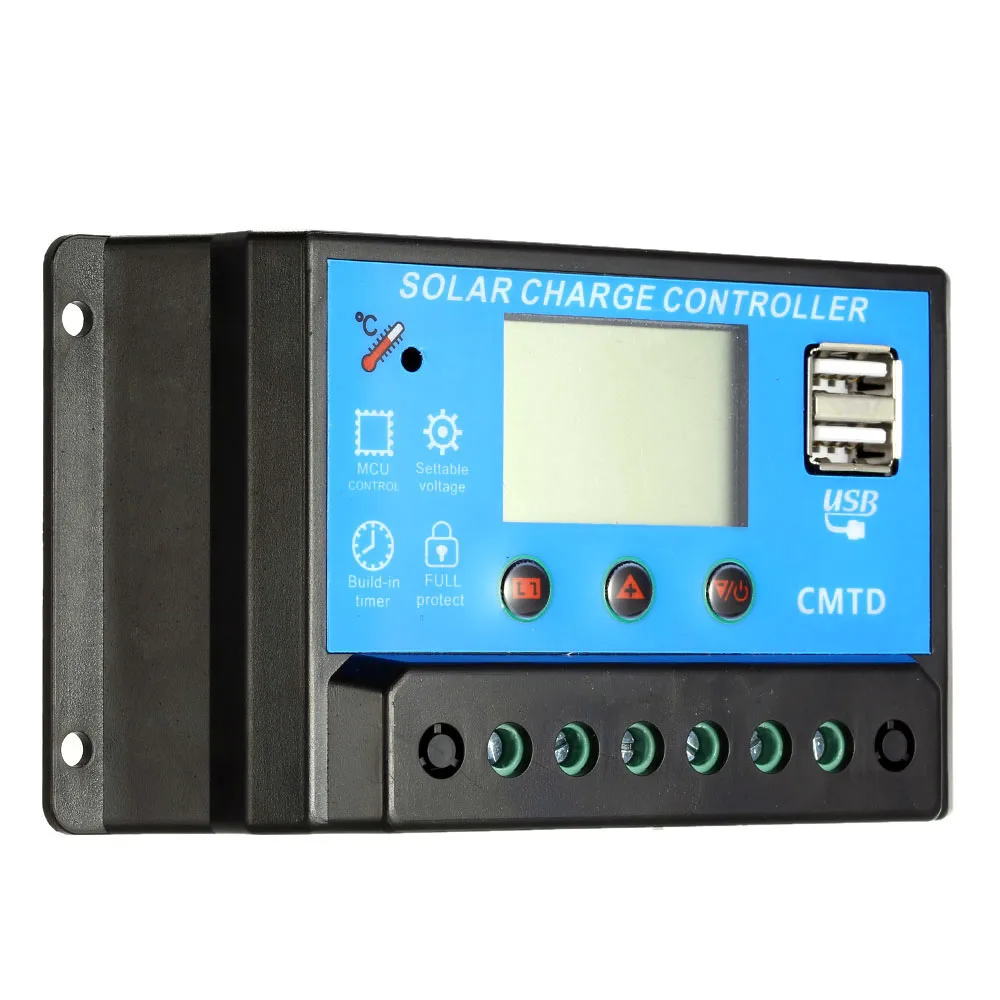 Контроллер заряда солнечной батареи с ЖК дисплеем 20 А 12 6 в|regulator 24|regulator solarcontrol code |