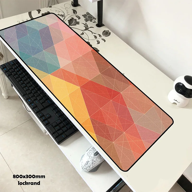 Геометрический Коврик для мыши гелевый 80x30 см Коврик для мыши locrkand компьютерный коврик для мыши игровой коврик для мыши геймер для ноутбука индивидуальные коврики для мыши