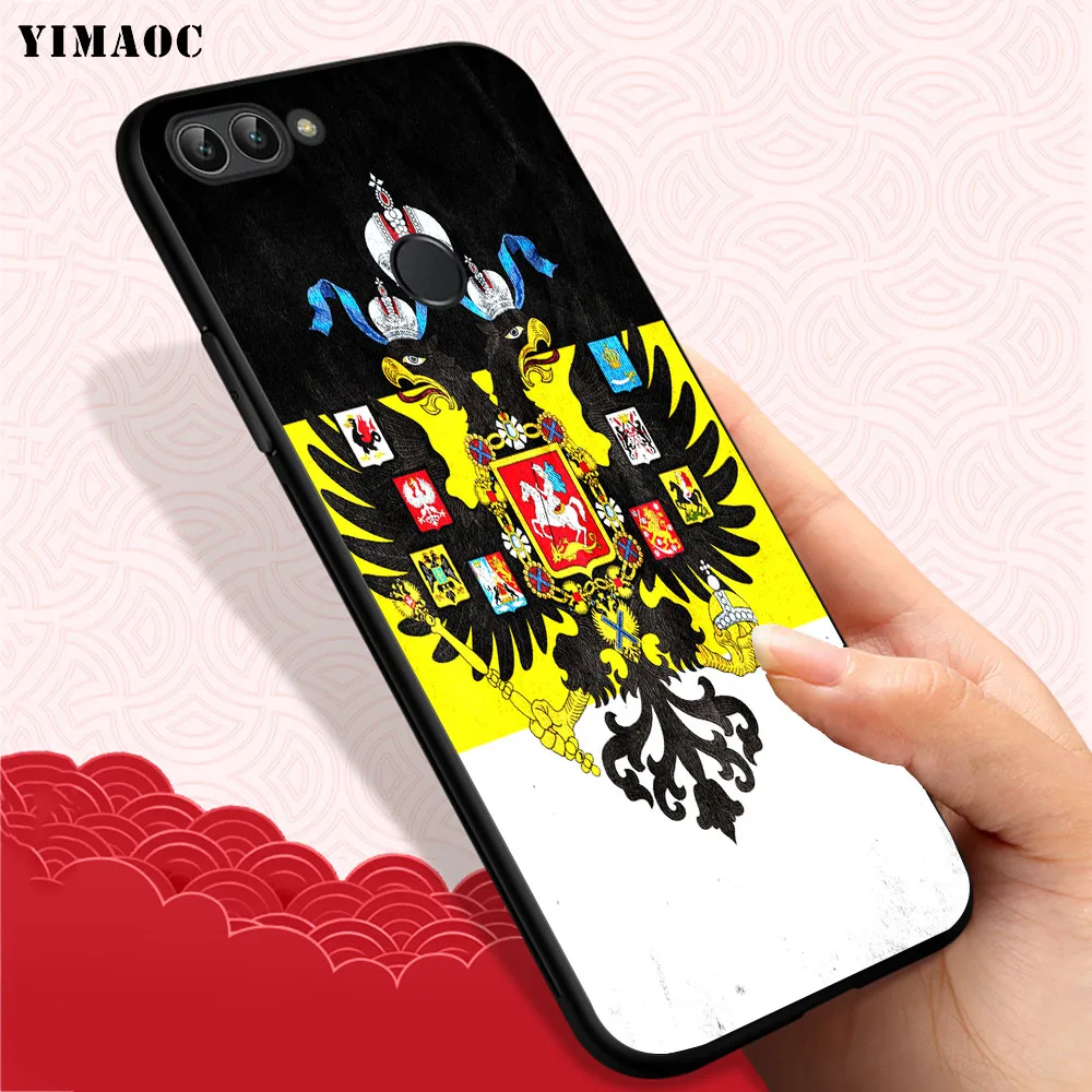 YIMAOC russia Flag coat of arms Soft Case for Huawei Honor Note 10 9 Lite 8C 8X 8 7X 7A 3GB Pro 7C 6A |