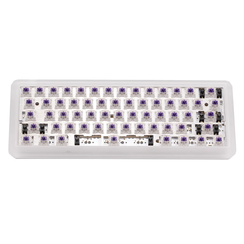 KBDfans 5 deg Прозрачный матовый акриловый CNC 60% чехол