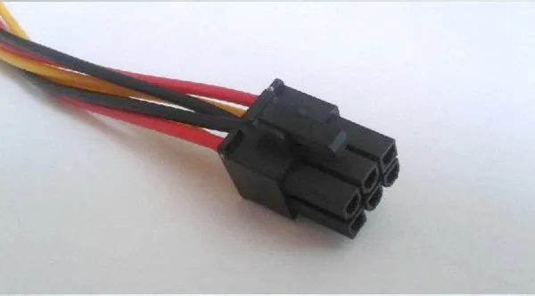 Прямая поставка + Бесплатная доставка 2 x Molex к PCI E адаптер питания 4 Pin 6 видеокарта