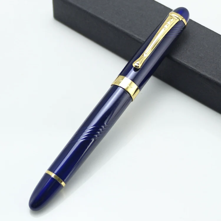 JINHAO X450 темно синее и Золотое перо с широким основанием авторучка Канцтовары
