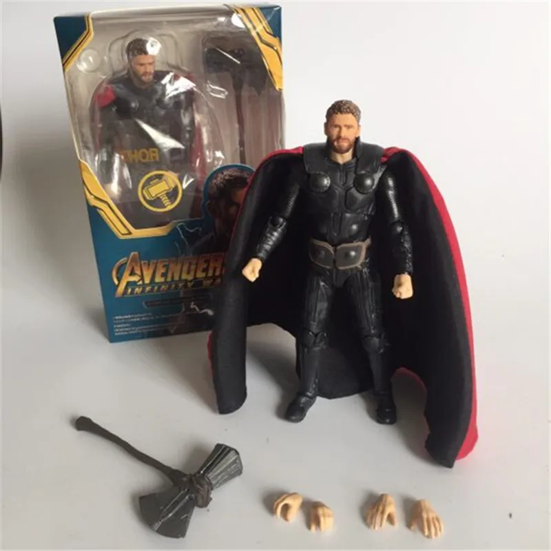 Фильм Мстители Бесконечность войны Тор ПВХ подвижная коллекция кукла подарок