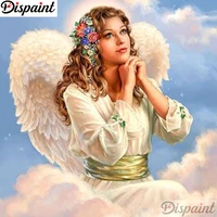 dispaint full squareround drill 5d diy diamond painting angel beauty embroidery cross stitch 3d home decor gift a11596