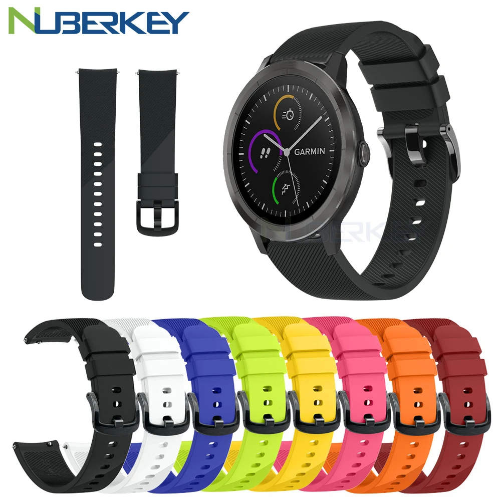 Мягкий силиконовый сменный ремешок для Garmin Vivoactive 3 HR/Venus Move Luxe смарт браслет