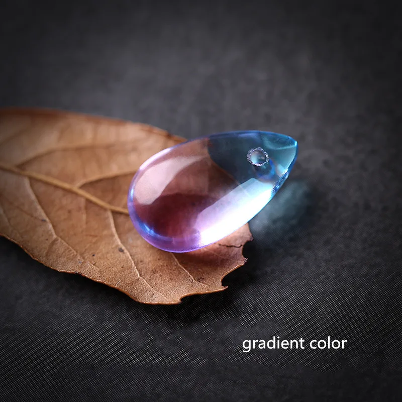

10pcs 14x8mm Tear Drop Lampwork Mermaid Beads Multi Color Crystal Droplet Glass Beads Pendant Handmade DIY Jewelry Making