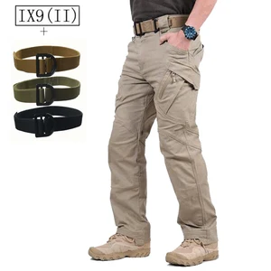 Брюки мужские тактические с поясом, с карманами и множеством карманов