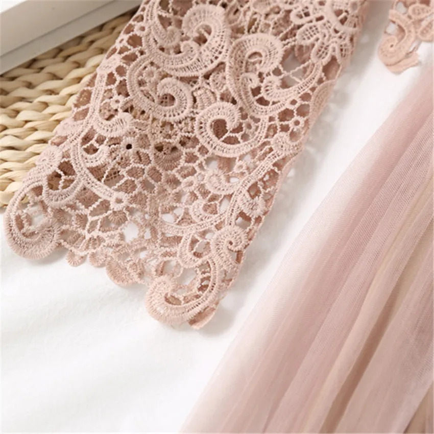 Новый летний комплект из двух предметов Модная женская весенняя обувь Кружевные