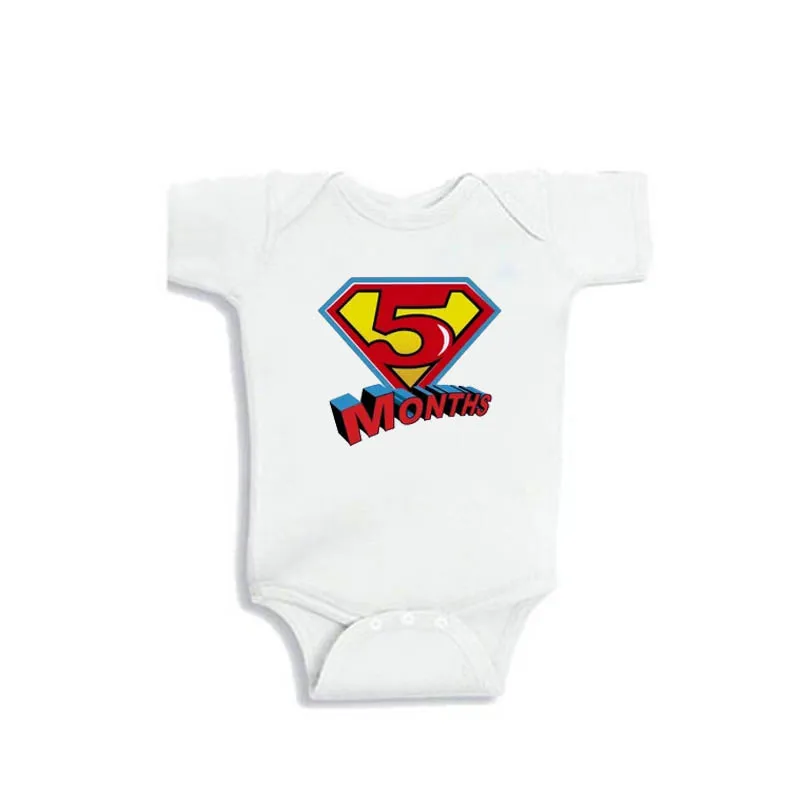 

YSCULBUTOL Unisex Monthly Jumpsuit Set 12 Month Set Short Sleeve 100% Cotton Set