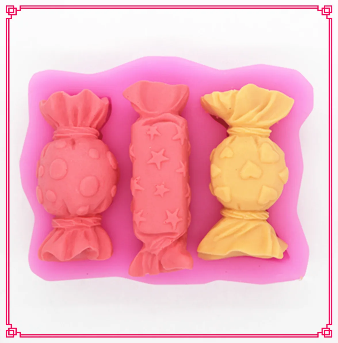 

3D Sugar craft candy soap chocolate fondant mold handmade silicone soap molds