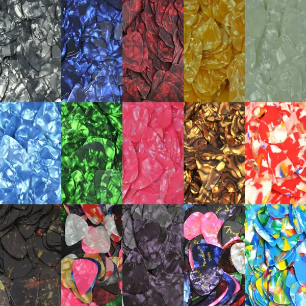 

100pcs Thin 0.46mm Guitar Picks Plectrums Celluloid For Acoustic Guitar