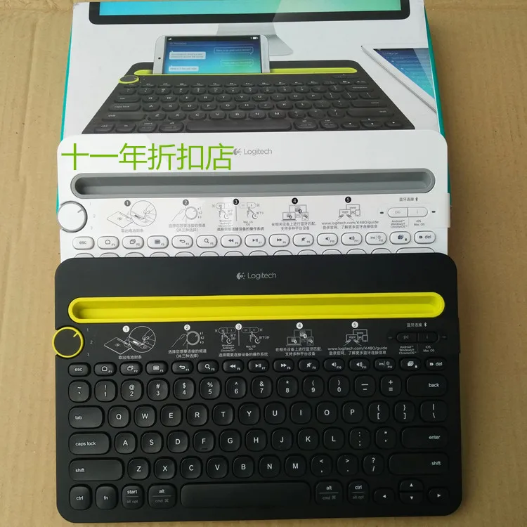 Оригинальная портативная беспроводная мини-клавиатура K480 с Bluetooth для iPad