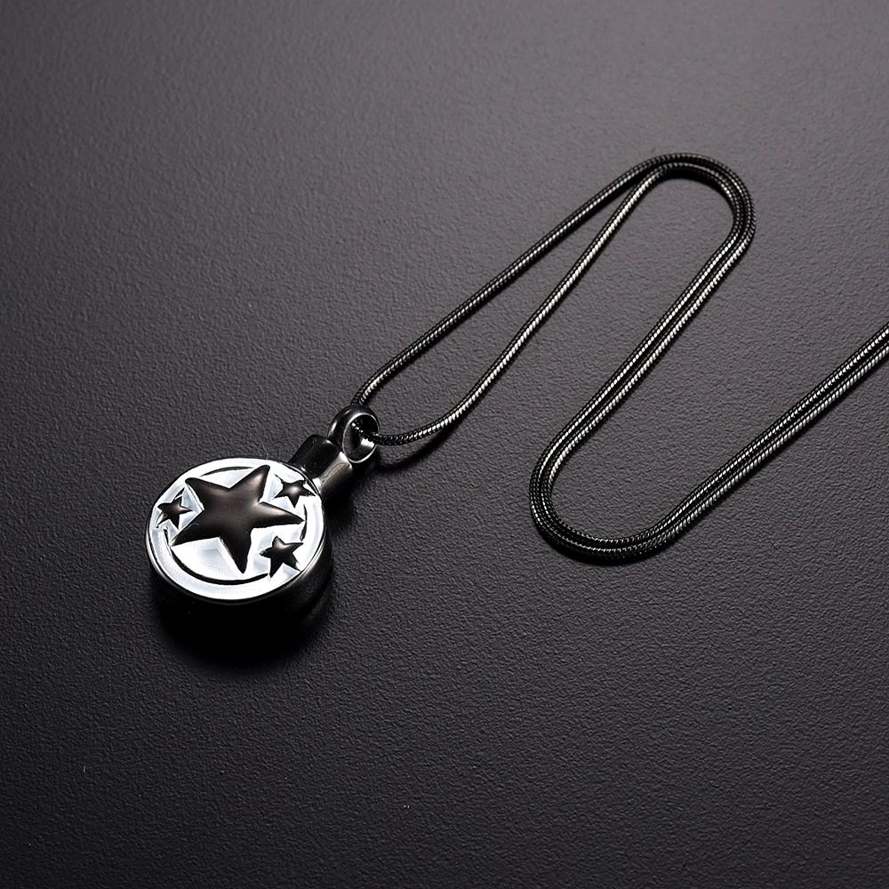 Дешевые продажи кремации урна кулон с звезда выгравировать пепел держатель для