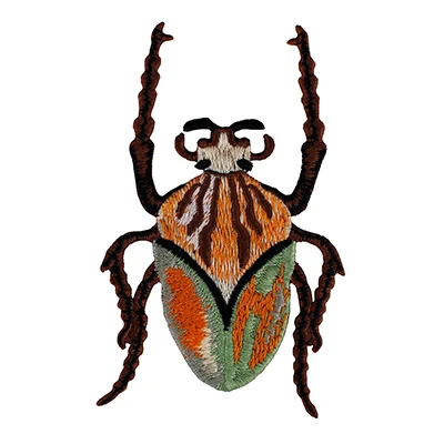 beetle Insect A 2pc 1 комплект/6 шт. Жук Бабочка насекомые вышивка аппликация нашивки шитье для платья футболка украшенная одежда аксессуары TH768-6 - Цвет: beetle Insect A 2pc