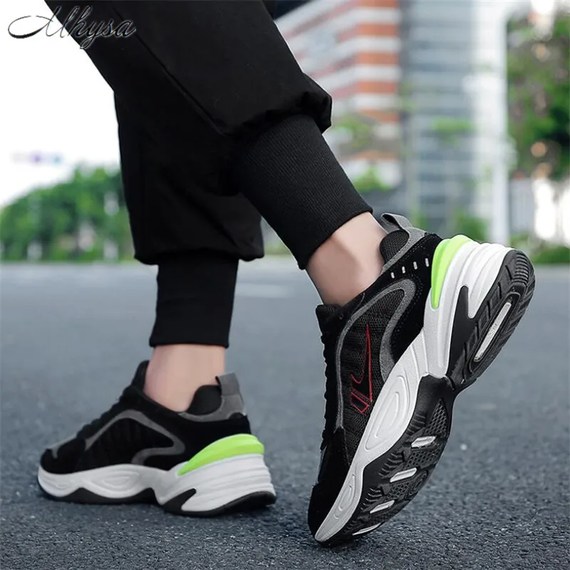Mhysa 2018 Spring autumn new fashion men's sneakers shoes comfortable breathable mesh lace-up casual S1077 | Обувь