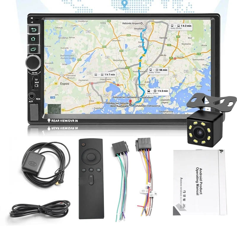Android 2din автомобильный Радио Аудио Авторадио 7 &quotЖК сенсорный экран MP5 плеер Bluetooth