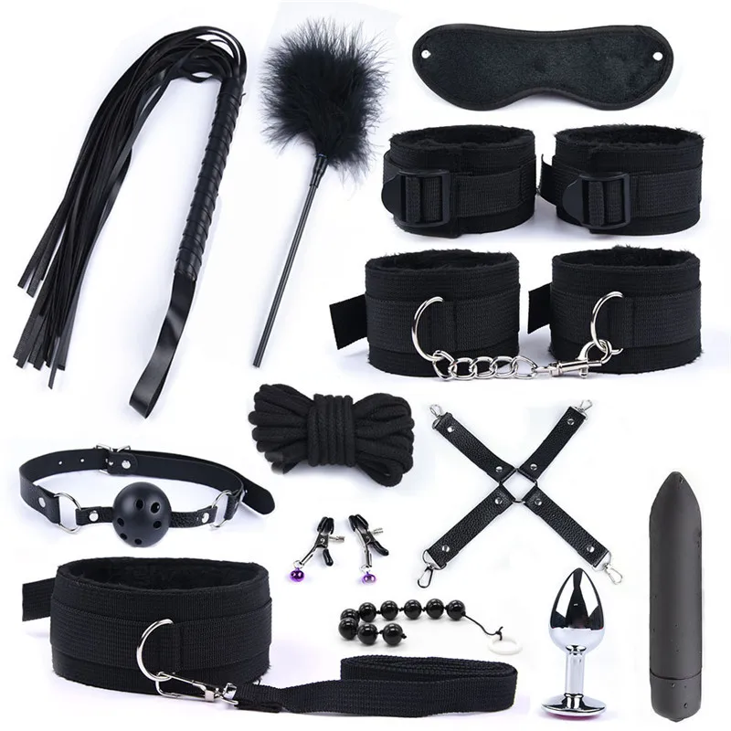 13 шт. нейлоновый БДСМ набор металлический анальный штекер и Вибратор Интимные