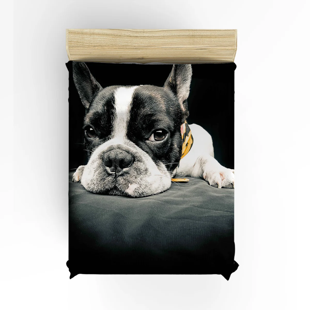 Комплекты постельного белья с 3d рисунком бульдога для домашних животных 4
