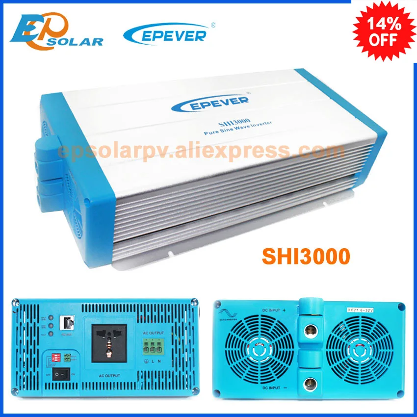 

3000W 3KW Pure sine wave Inverter SHI3000 24V 48V input full power iverter for 220V 230V output Off Grid tie system