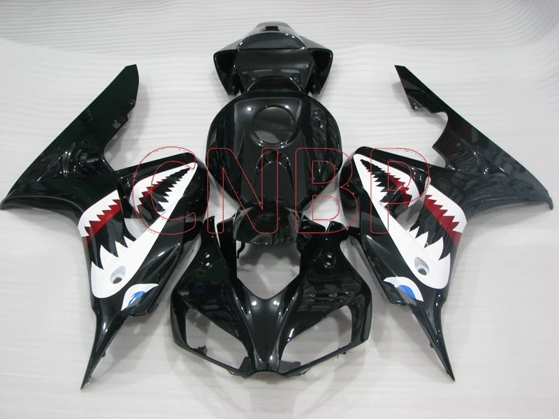 Корпус для Honda Cbr1000 RR 2006 2007 Black Shark Abs обтекатель CBR 1000 2007|Полные комплекты
