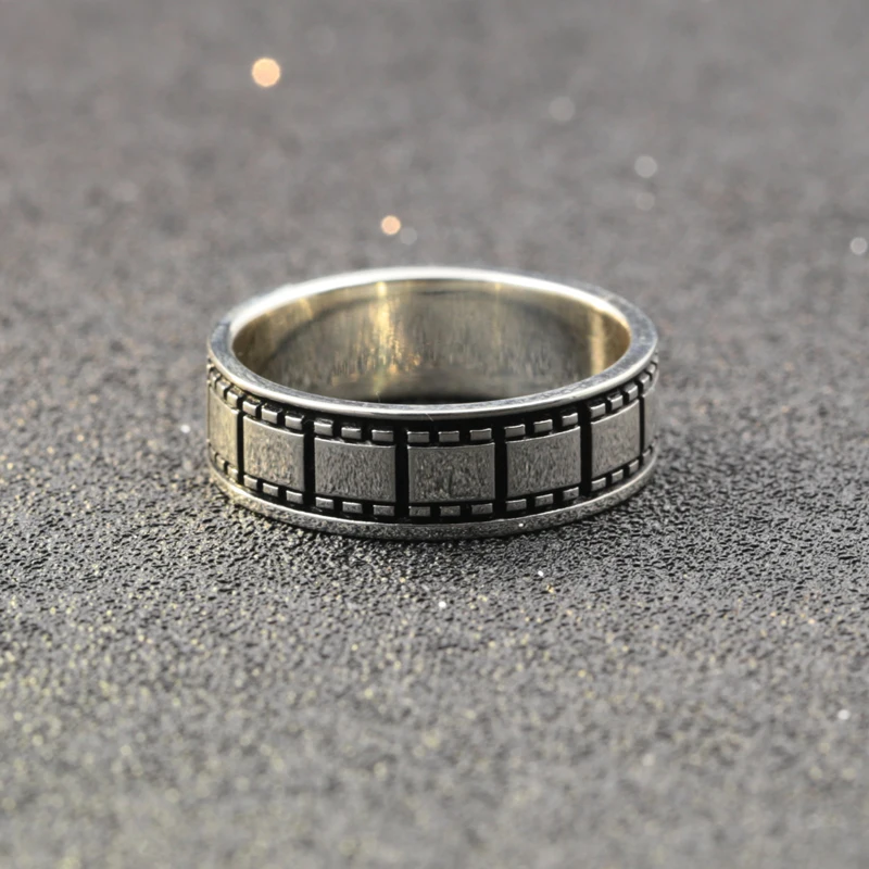 Кольцо с гравировкой для фотосъемки персонализированное серебряное кольцо