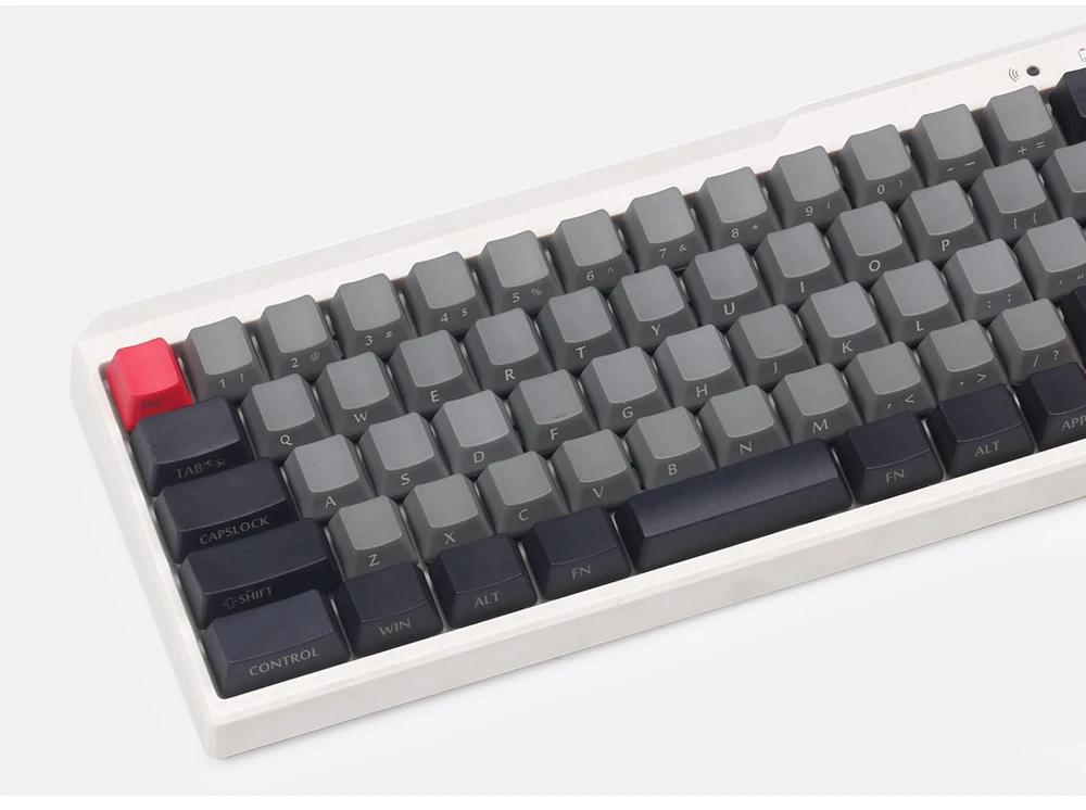 Черная PBT пустая белая серая механическая клавиатура filco minila воздушная Толстая PBT белая боковая печать keycap cherry mx OEM blac 3u sapcebar