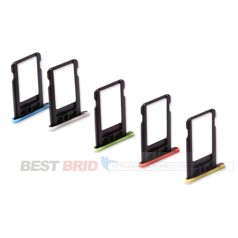 1 шт. качественный цветной лоток для сим-карты, слот-держатель для iPhone 5C, слот для sim-карты, лоток для карт, быстрая