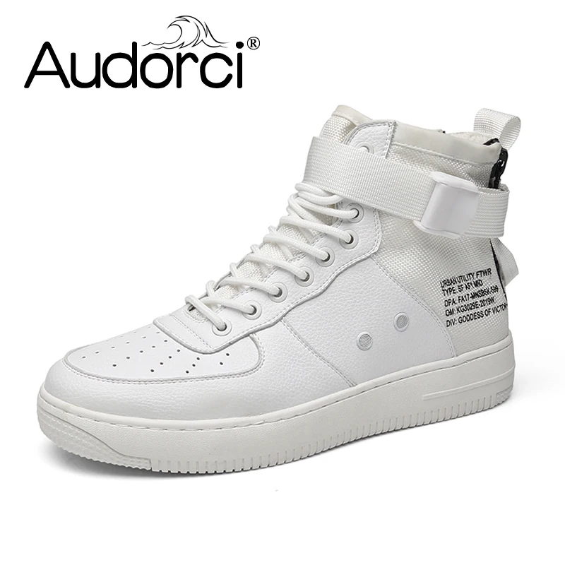 Audorci/2018 осенние мужские повседневные ботинки Мужская модная Уличная обувь для