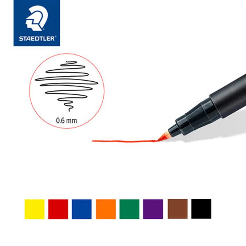 2 шт./лот STAEDTLER 318 F 0 6 мм художественные маркеры быстросохнущие водонепроницаемые