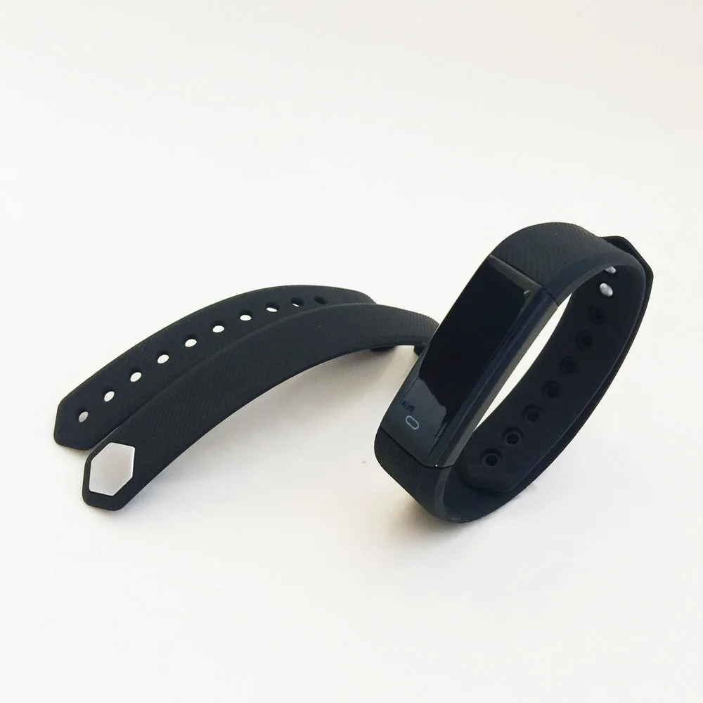 BK and BK Strap ID115 смарт-браслеты фитнес-трекер умный Браслет Шагомер Bluetooth Smartband водонепроницаемый монитор сна наручные часы - Цвет: BK and BK Strap
