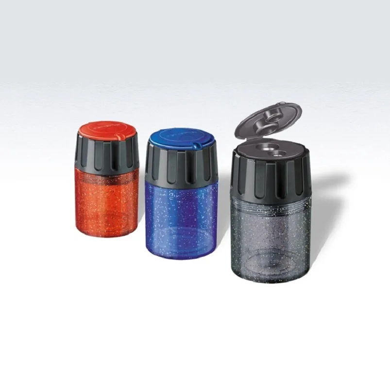 

Double-hole tub sharpener No.5134; Two holes for different pencils;Metal sharpener insert