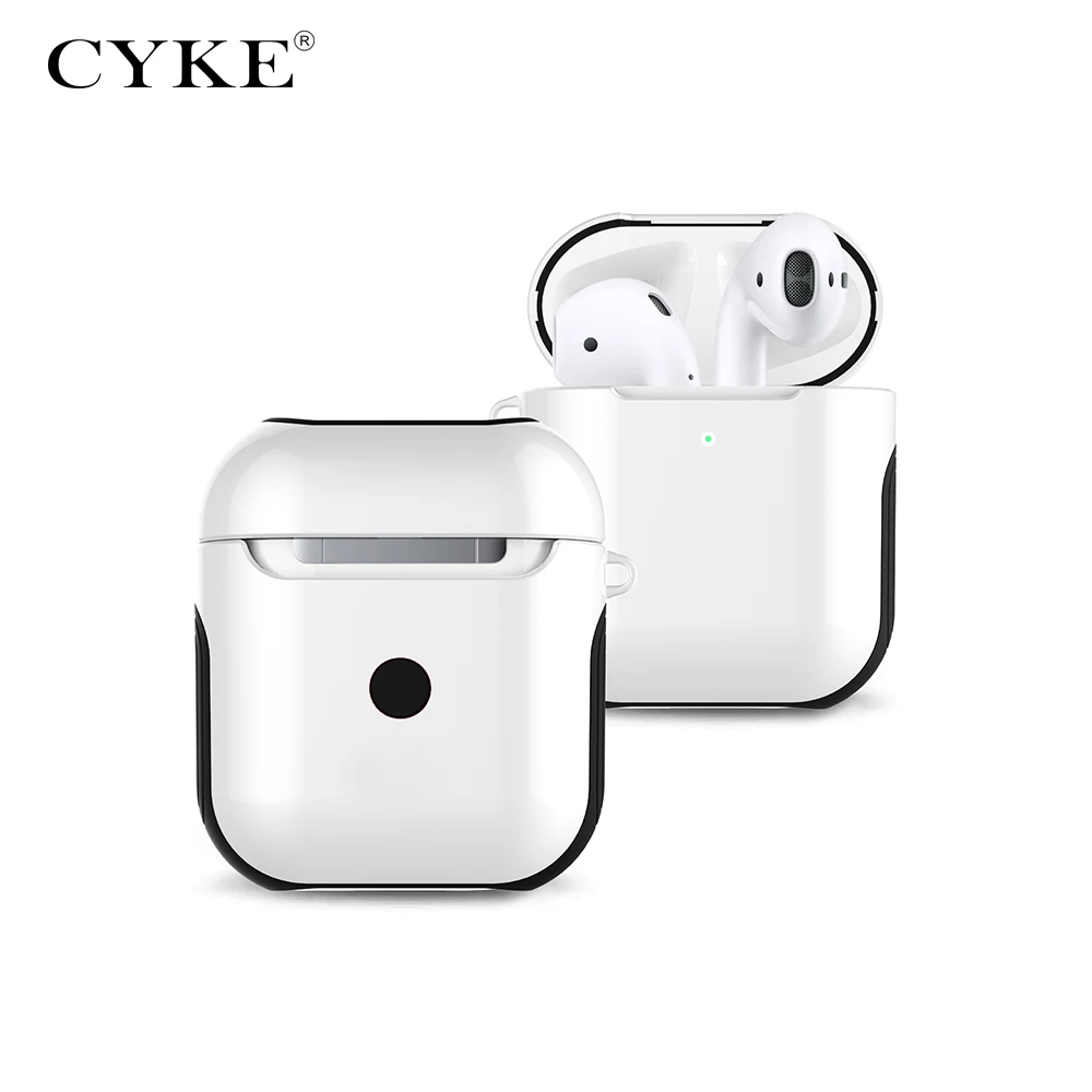 CYKE силиконовый Bluetooth беспроводной защитный чехол для наушников Apple Airpods 2 зарядная