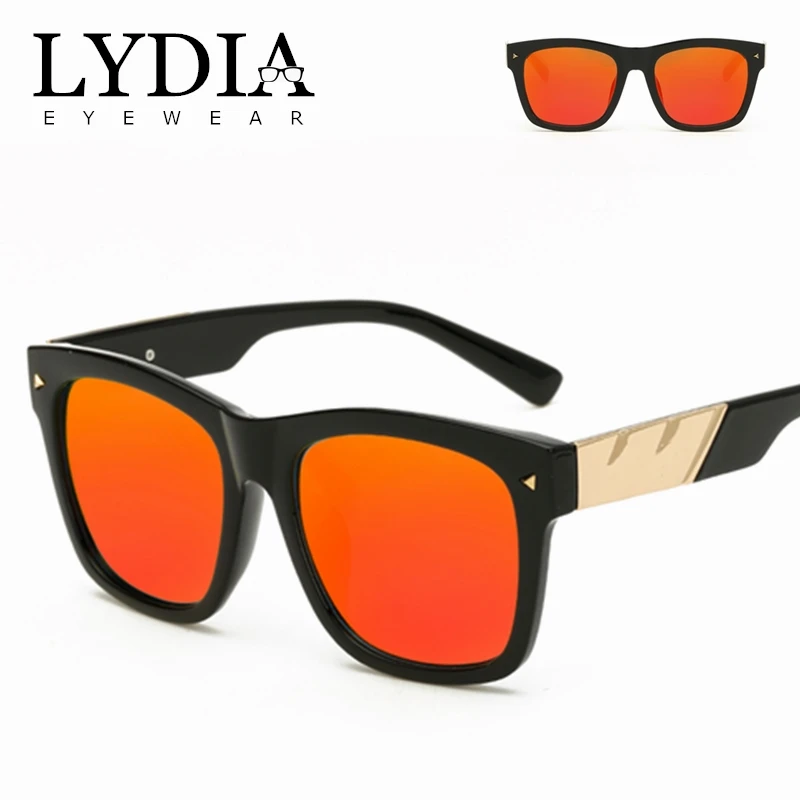 2018 New Designed Women Pink Mirror Sunglasses Men Black UV400 Sun Glasses With Gold Metal Decorations Gafas de sol L2720CJ | Аксессуары