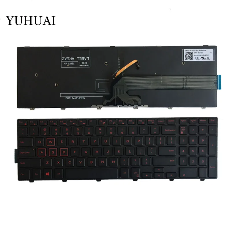 US keyboard For Dell Inspiron 15-5577 5576 5749 7557 7559 3541 3542 3543 5542 5545 Laptop English Keyboard With Backlit/frame | Компьютеры