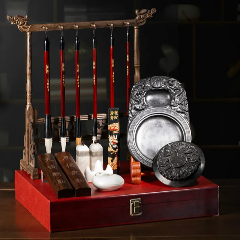 Китайская Ручка кисть для каллиграфии набор бумаги герметизация чернил