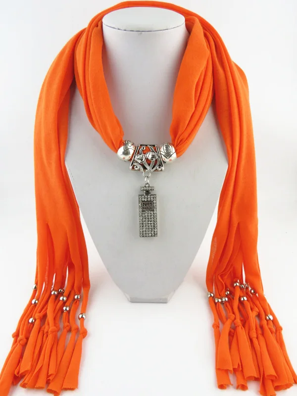 Популярные украшения 2019 шарфы ожерелье шарф флакон с подвеской кисточкой