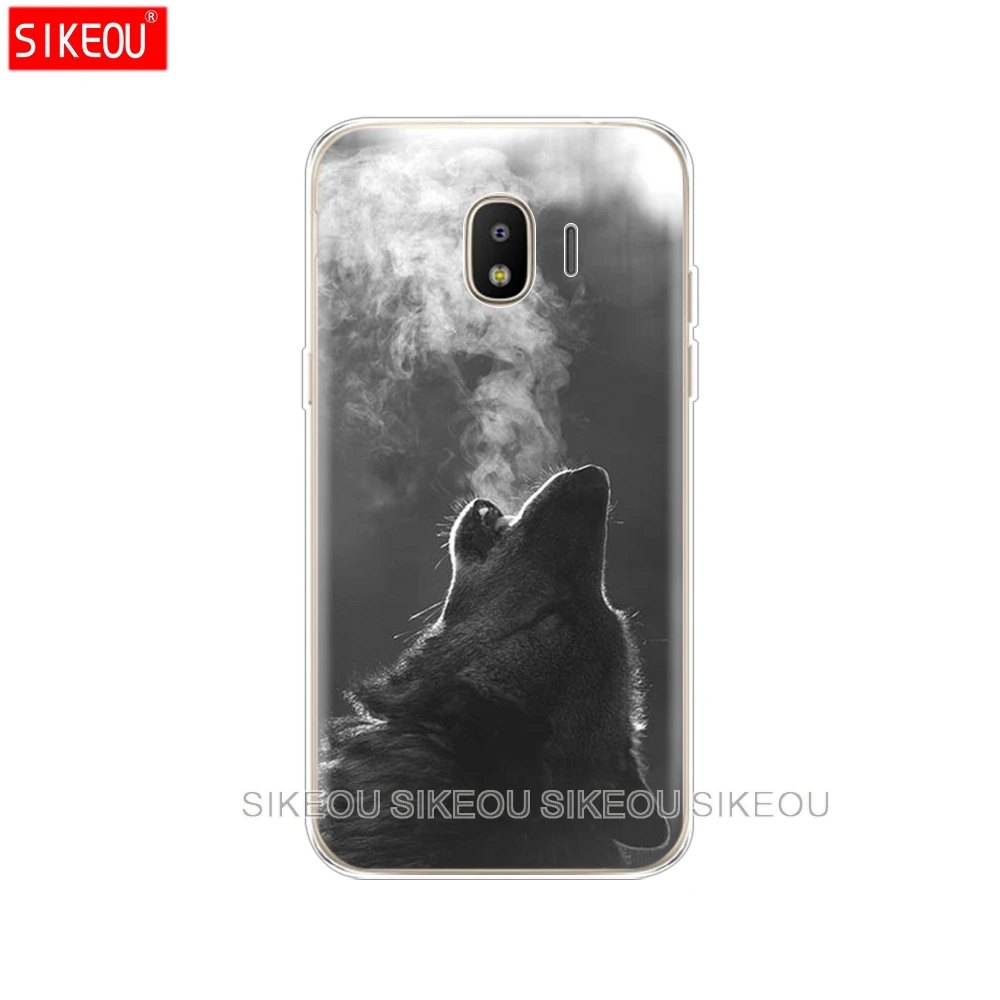 Чехлы для телефонов из ТПУ samsung J2 2018 pro чехол Samsung Galaxy j2 с принтом в виде волка тигра