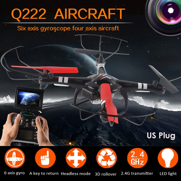 WLtoys Q222 G Q222G 5.8 Г FPV системы Трансмиссия 2.0MP Камера RC Quadcopter НЛО барометр высокого