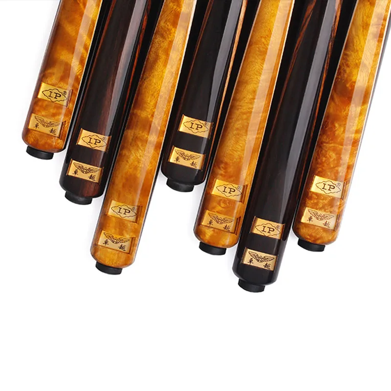 Оригинальный LP Zhuoyue 3/4 Снукер Cue Stick набор 9 8 мм наконечник Золото Черная ручка