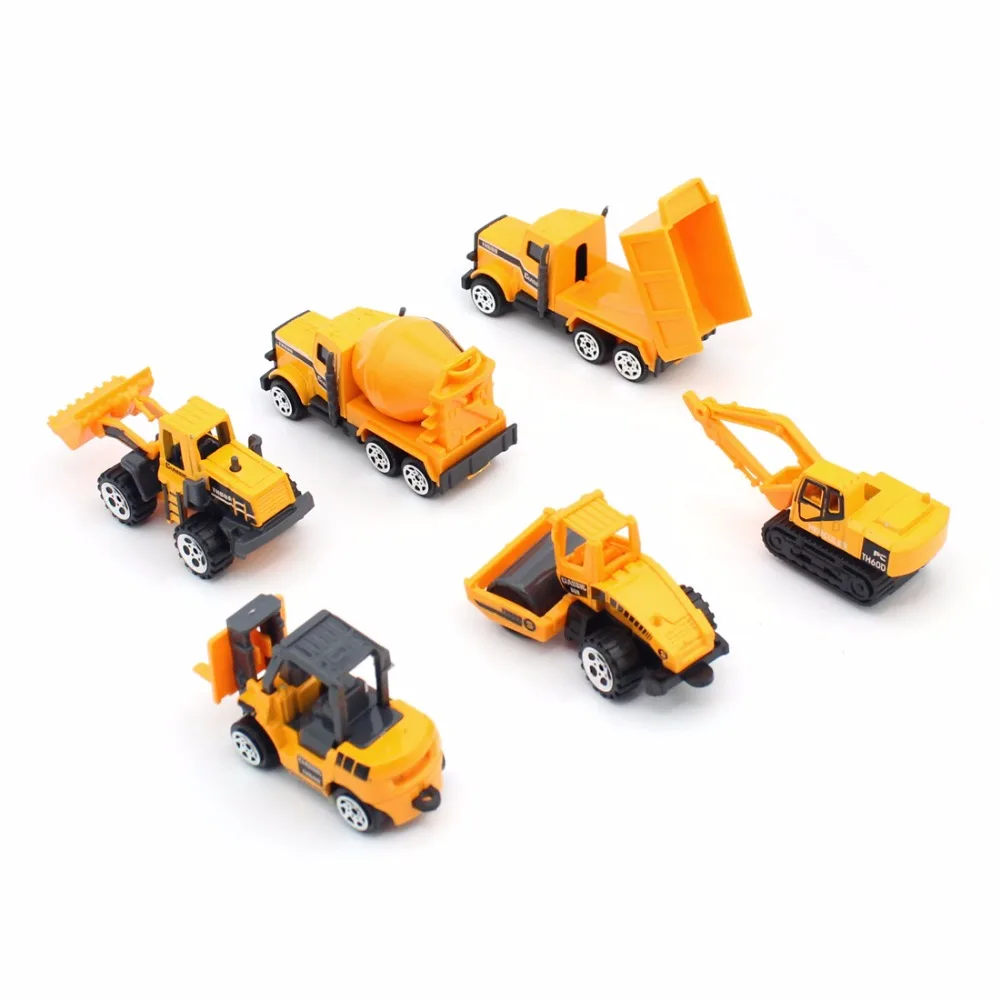 Feichao 6 шт. масштаб 1:64 мини-автомобиль из сплава детская игрушка коллекция литых