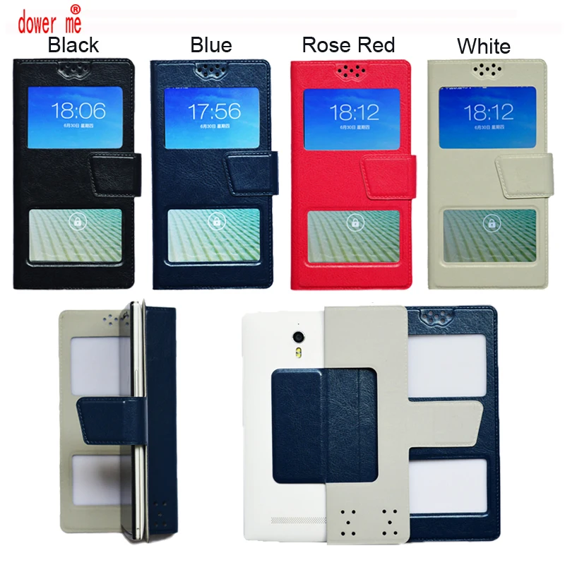 Чехол dower me для BQ из искусственной кожи Fox Универсальный флип чехол с двумя