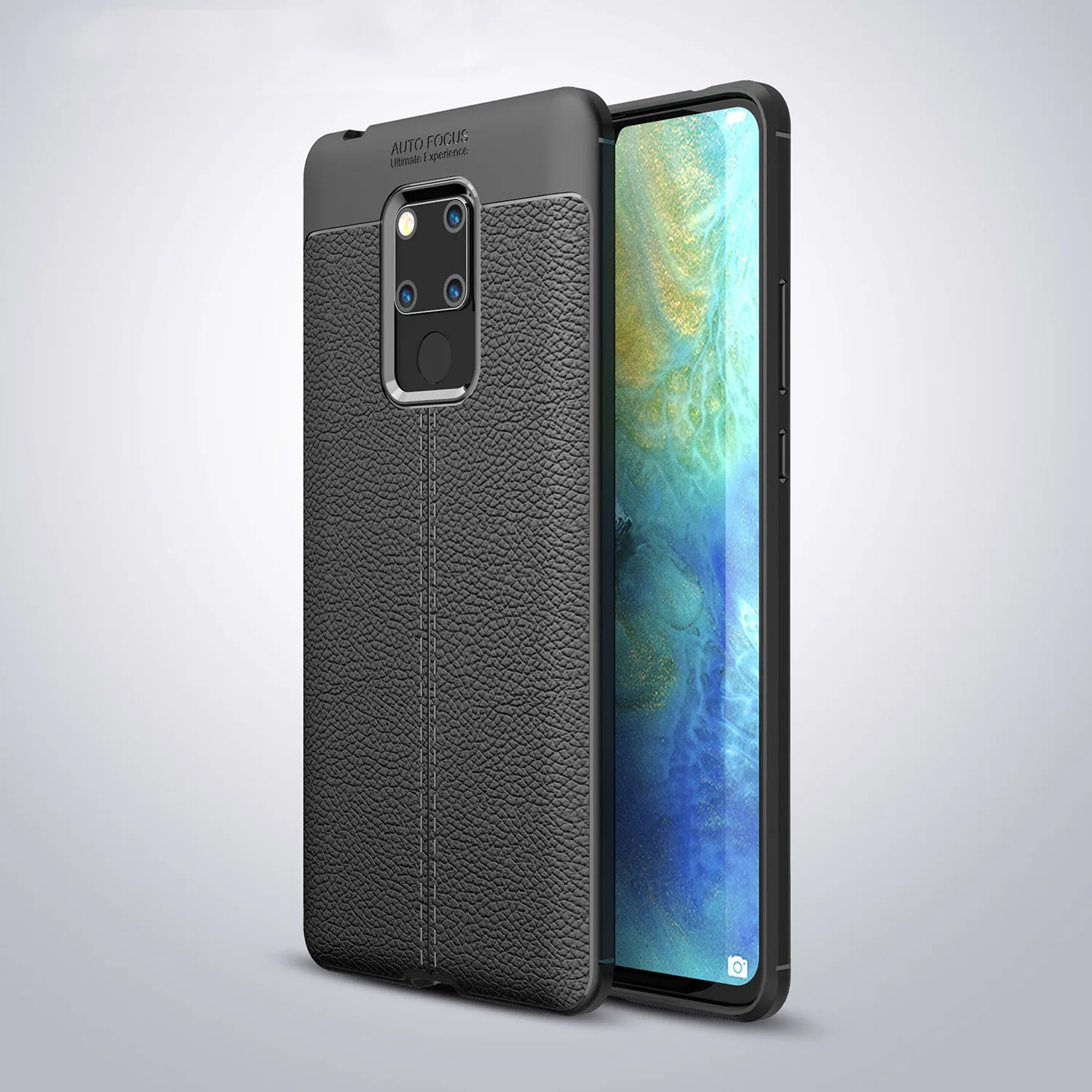 Litchi Leather Grained TPU Silicon Cover Cases For Huawei Mate 20 X 5G 10 9 P30 P20 P10 P9 P8 Plus Pro Lite SE 2019 2017 |