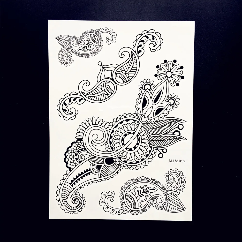 1 шт. временные татуировки наклейки из хны GJ004|tattoos castles|tattoo creamtattoo spring |