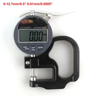 digital thickness gauge measuring tools 0 12 7mm electronic depth micrometer digital micrometro 0 01mm for paper film leather