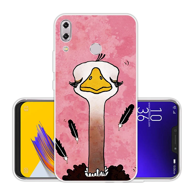 Прозрачный чехол из ТПУ для Asus Zenfone 5z ZS620KL розовый 6 2 &quotдля 5 ZE620KL Ультратонкий