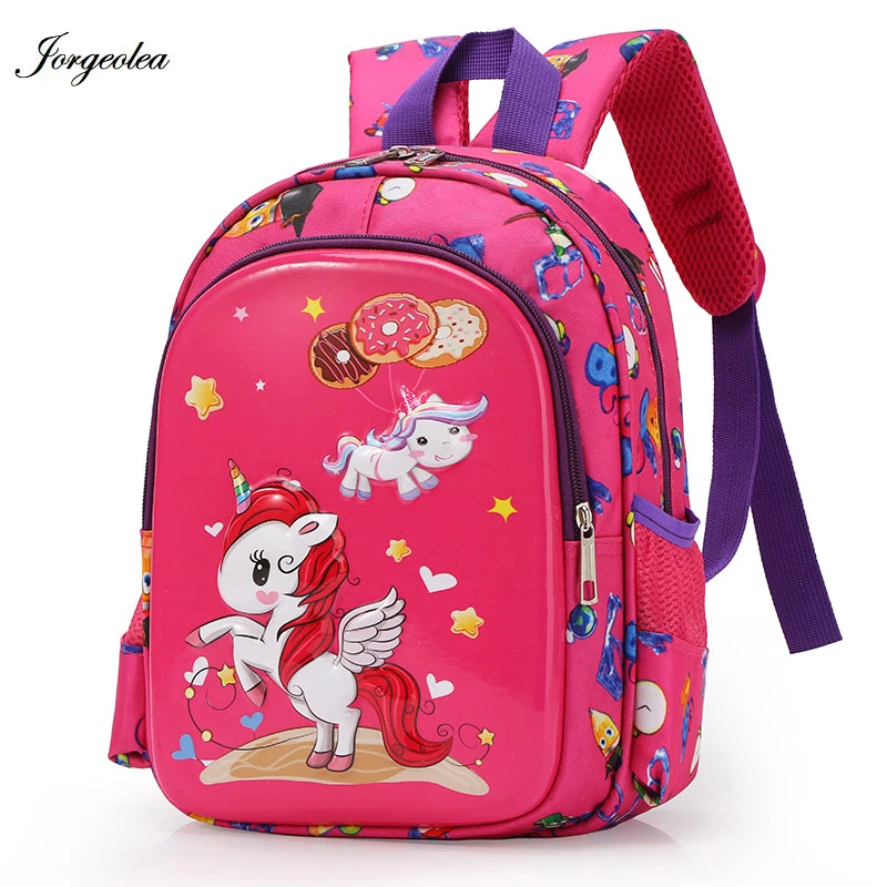 

Kindergarten School Bag For Girls Zipper Kid Backpack Fashion Satchel Shoulder Bags Backpack Boys Hard Eggshell Schoolbag