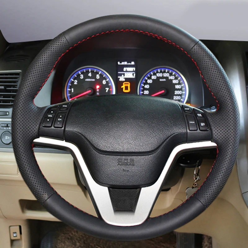 Автомобильные аксессуары кожа ручная прошивка чехол рулевого колеса автомобиля для Хонда сrv CR-V 2007 2008 2009 2010 2011